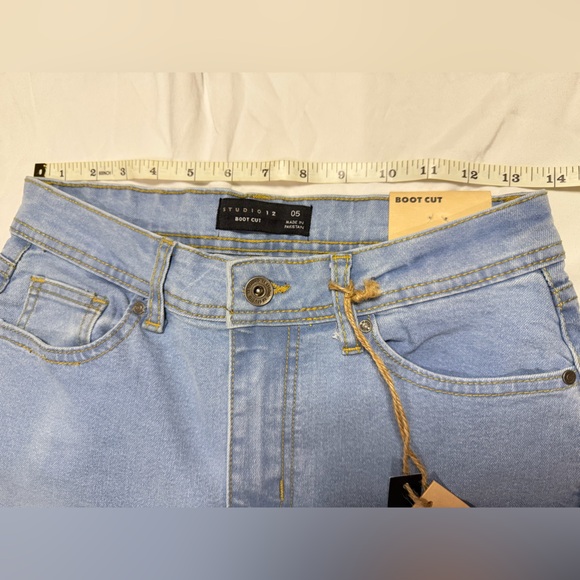 Studio 12 Light Blue Women's Jeans Bootcut - Picture 5 of 6